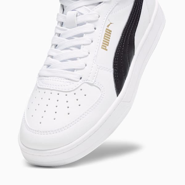 Tenis PUMA Caven 2.0 Mid para adolescentes, PUMA White-PUMA Black-Gold, large-MEX