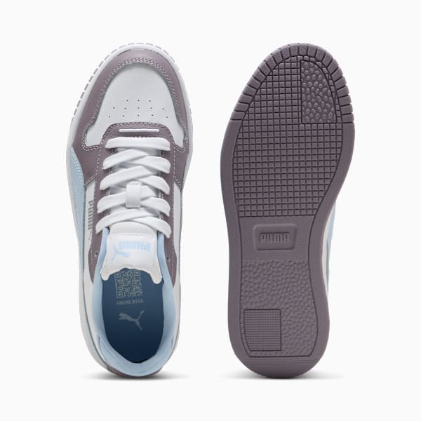 Carina Street Youth Sneakers, PUMA White-Haute Tropic-Plum Jam, large-ZAF