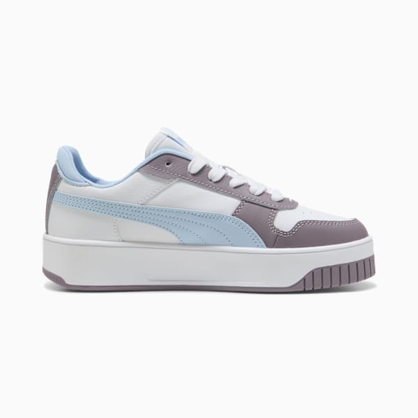 Carina Street Youth Sneakers, PUMA White-Haute Tropic-Plum Jam, large-ZAF
