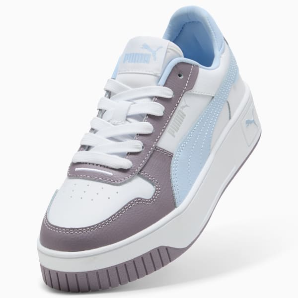 Carina Street Youth Sneakers, PUMA White-Haute Tropic-Plum Jam, large-ZAF