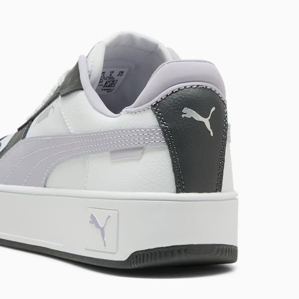 Carina Street Youth Sneakers, PUMA White-Lilac Crush-Dusky Gray, large-ZAF