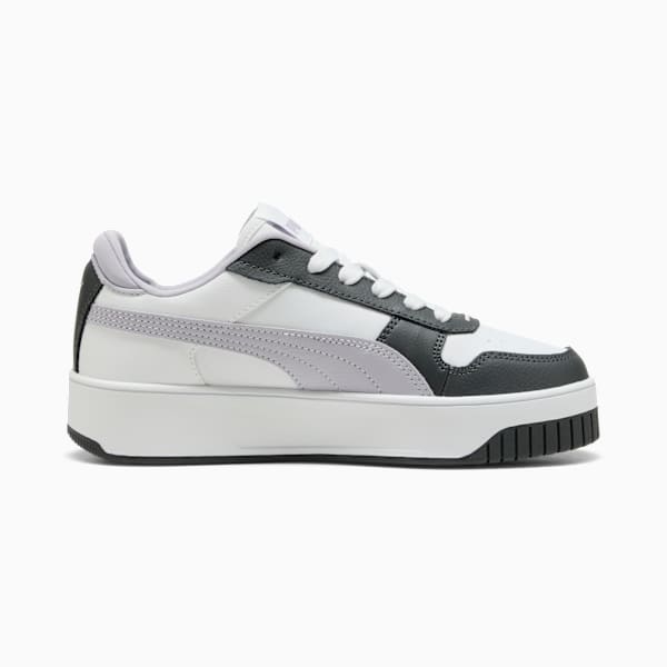 Carina Street Youth Sneakers, PUMA White-Lilac Crush-Dusky Gray, large-ZAF