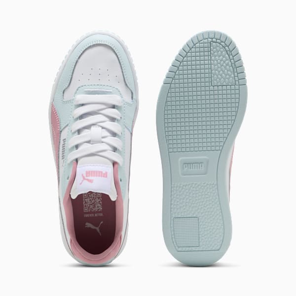 Carina Street Youth Sneakers, PUMA White-Poised Pink-Sea Glass, large-ZAF