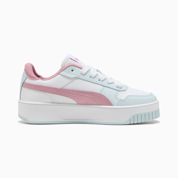 Carina Street Youth Sneakers, PUMA White-Poised Pink-Sea Glass, large-ZAF