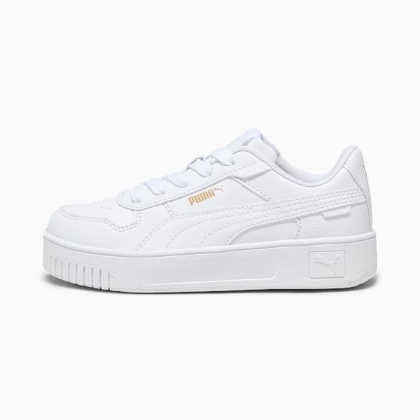 Tenis infantiles Carina Street, PUMA White-PUMA White-PUMA Gold, large-MEX