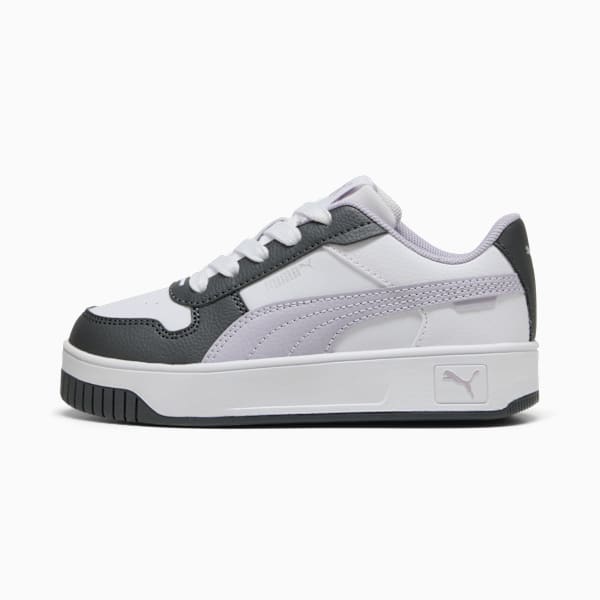 Carina Street Sneakers Kids, PUMA White-Lilac Crush-Dusky Gray, large-ZAF