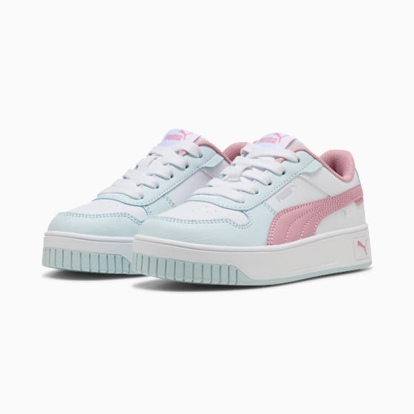 Carina Street Sneakers Kids, PUMA White-Poised Pink-Sea Glass, large-ZAF