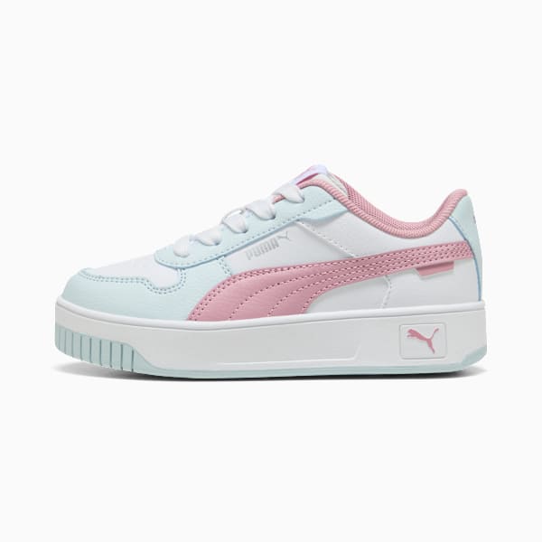Carina Street Sneakers Kids, PUMA White-Poised Pink-Sea Glass, large-ZAF
