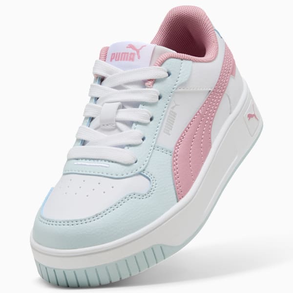 Carina Street Sneakers Kids, PUMA White-Poised Pink-Sea Glass, large-ZAF