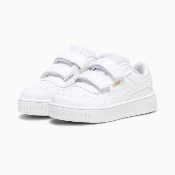 Tenis para bebés Carina Street, PUMA White-PUMA White-PUMA Gold, large-MEX