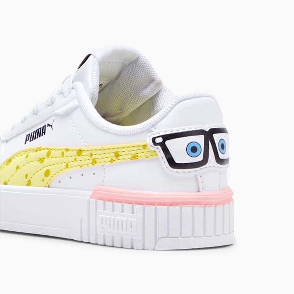 PUMA x SPONGEBOB SQUAREPANTS Carina 2.0 Toddlers' Sneakers, PUMA White-Lemon Meringue-PUMA Black-Peach Smoothie, large-MEX