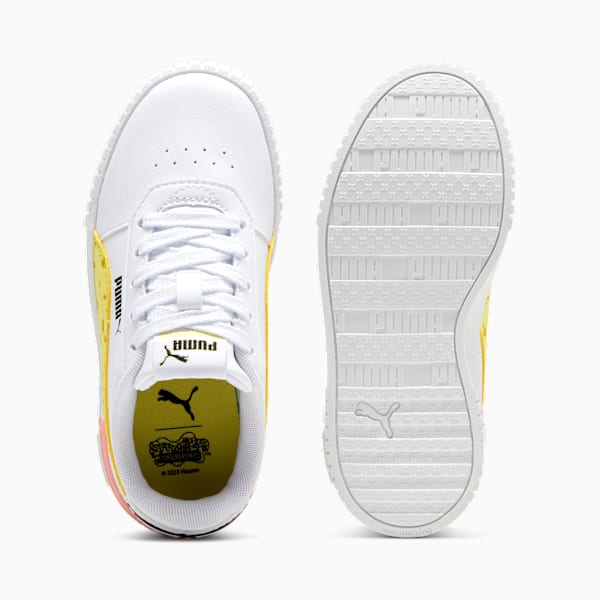 PUMA x SPONGEBOB SQUAREPANTS Carina 2.0 Toddlers' Sneakers, PUMA White-Lemon Meringue-PUMA Black-Peach Smoothie, large-MEX