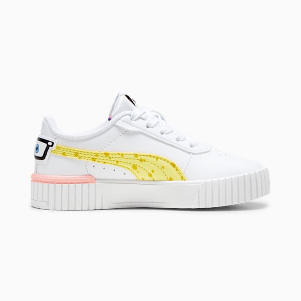PUMA x SPONGEBOB SQUAREPANTS Carina 2.0 Toddlers' Sneakers, PUMA White-Lemon Meringue-PUMA Black-Peach Smoothie, large-MEX