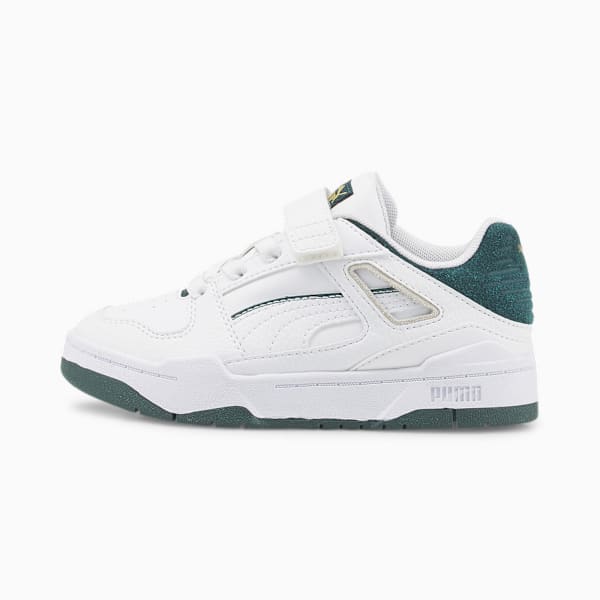 Zapatillas infantiles Slipstream, PUMA White-Varsity Green, large-ARG