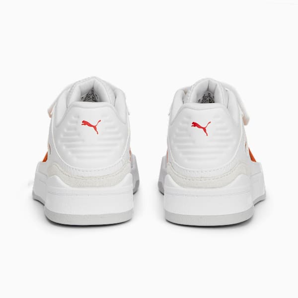 Zapatillas infantiles Slipstream Suede FS, PUMA White-PUMA Red-Cool Light Gray, large-ARG