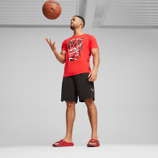 Sandalias de basquetbol PUMA x LAMELO BALL LaFrancé MB.03, For All Time Red-Fluro Peach Pes-Team Regal Red, large-MEX