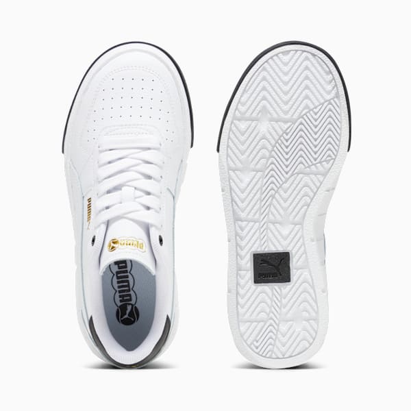 Tenis para jóvenes PUMA Cali Court de cuero, PUMA White-PUMA Black, large-MEX