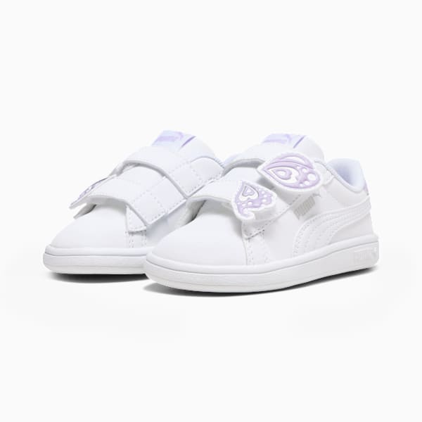 Tenis Infantiles PUMA Smash 3.0 Butterfly, PUMA White-Vivid Violet-PUMA Silver, large-MEX