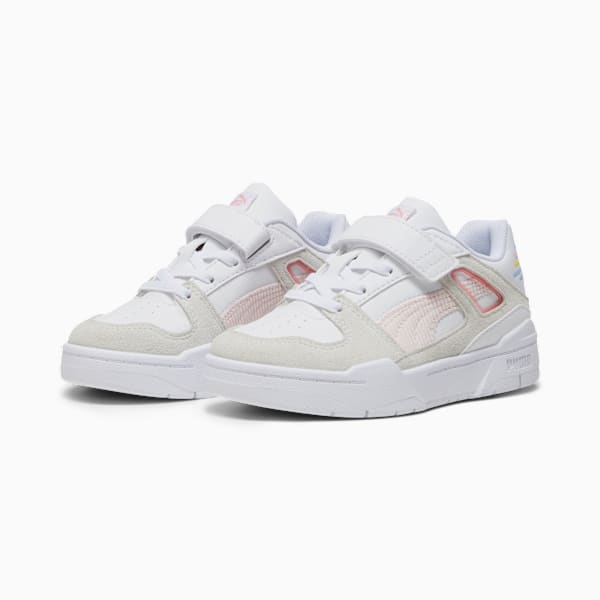 Zapatillas Slipstream Sweater para niñas, PUMA White-Warm White-Peach Smoothie, large-ARG