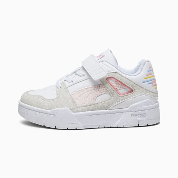 Zapatillas Slipstream Sweater para niñas, PUMA White-Warm White-Peach Smoothie, large-ARG