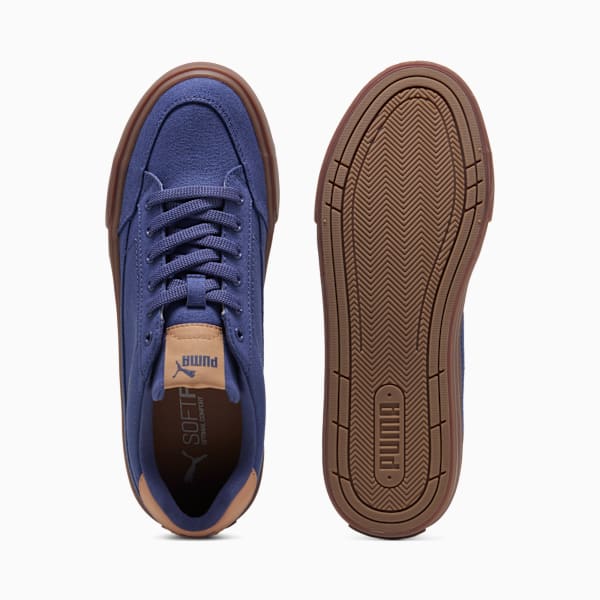 Court Classic Vulc Unisex Sneakers, Blue Crystal-Warm Beige-Gum, large-MEX
