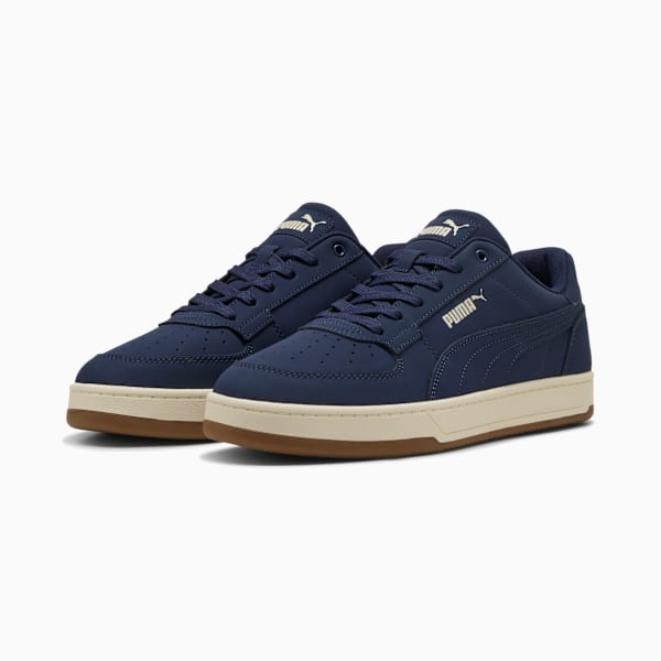 Puma Caven 2.0 Buck Unisex Sneakers, PUMA Navy-Alpine Snow-Gum, large-ZAF