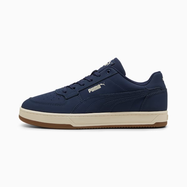 Puma Caven 2.0 Buck Unisex Sneakers, PUMA Navy-Alpine Snow-Gum, large-ZAF