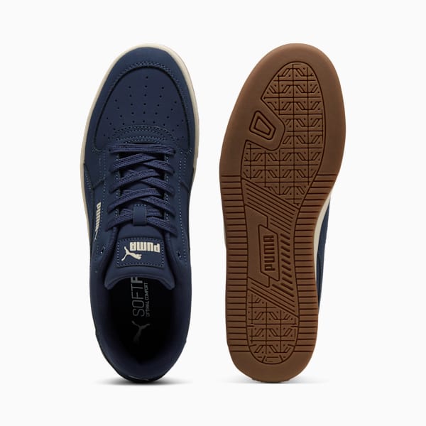 Puma Caven 2.0 Buck Unisex Sneakers, PUMA Navy-Alpine Snow-Gum, large-ZAF