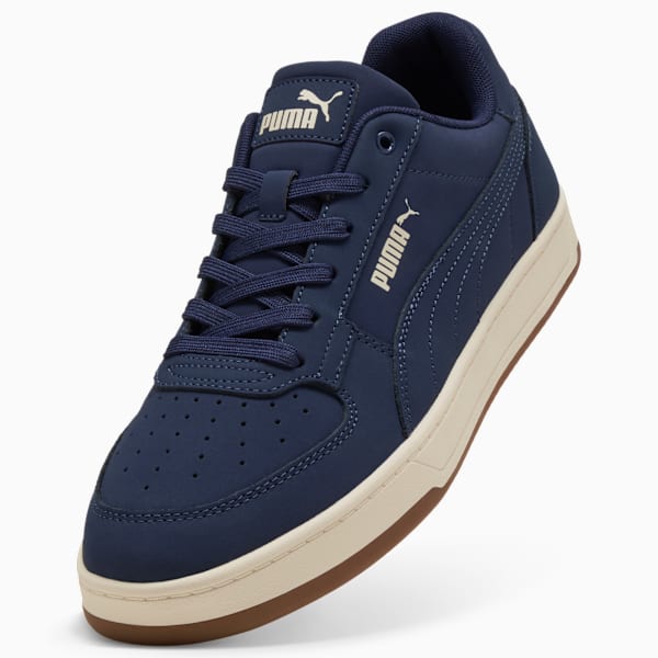 Puma Caven 2.0 Buck Unisex Sneakers, PUMA Navy-Alpine Snow-Gum, large-ZAF