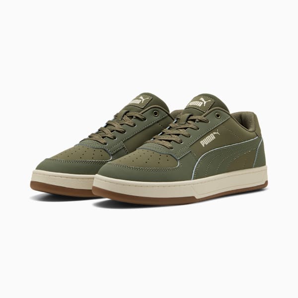 Puma Caven 2.0 Buck Unisex Sneakers, Loden Green-Alpine Snow-Gum, large-ZAF
