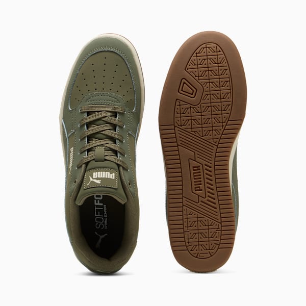 Puma Caven 2.0 Buck Unisex Sneakers, Loden Green-Alpine Snow-Gum, large-ZAF