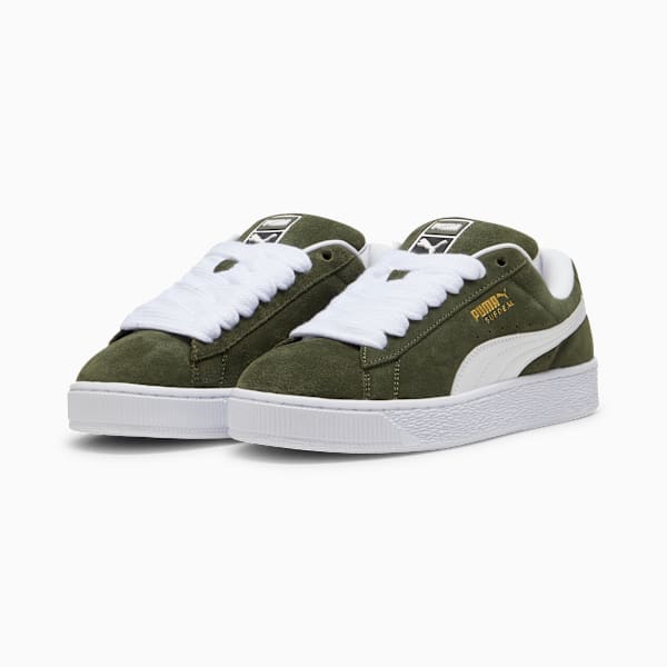 Suede XL Sneakers Unisex, Dark Olive-PUMA White, large-ZAF
