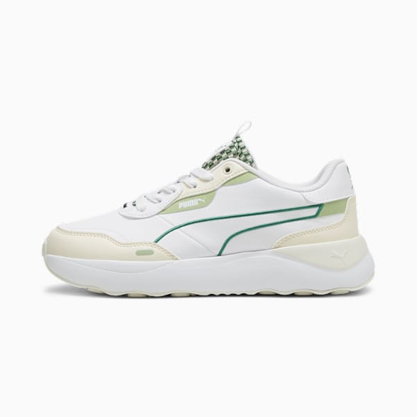 Runtamed Platform Blossom Women's Sneakers, PUMA White-Archive Green-Sugared Almond-Pure Green, large-ZAF