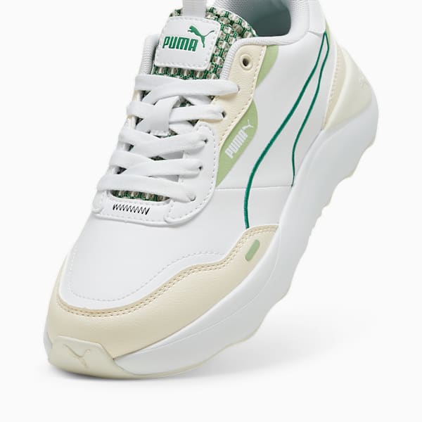Runtamed Platform Blossom Women's Sneakers, PUMA White-Archive Green-Sugared Almond-Pure Green, large-ZAF
