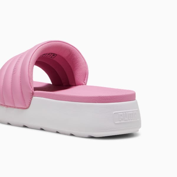 Karmen Puffy Women's Slides, Mauved Out-PUMA White, large-MEX