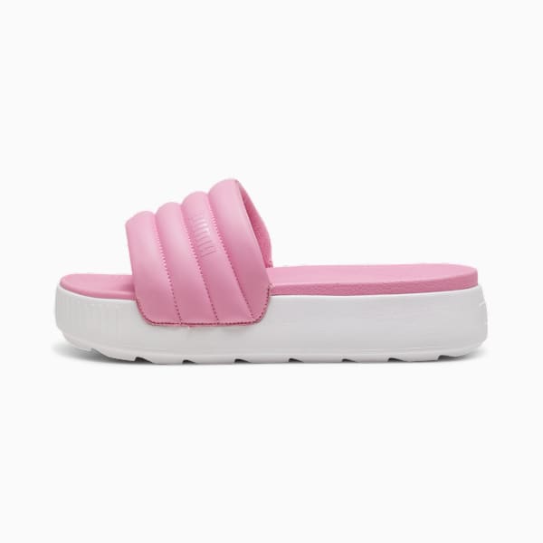 Karmen Puffy Women's Slides, Mauved Out-PUMA White, large-MEX