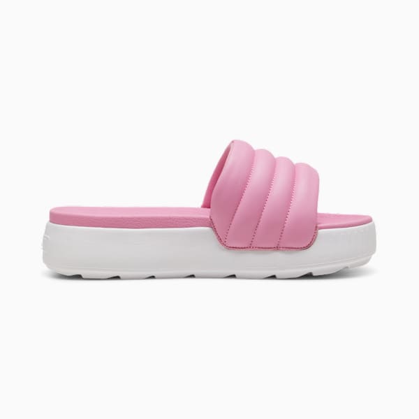 Karmen Puffy Women's Slides, Mauved Out-PUMA White, large-MEX
