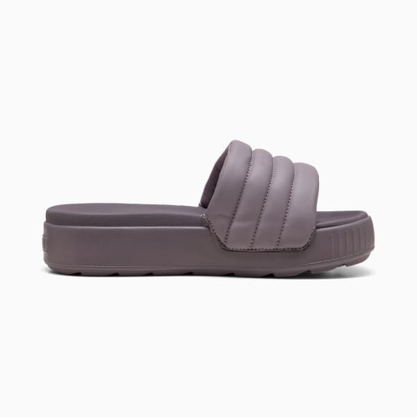 Karmen Puffy Women's Slides, Plum Jam-Mauve Mist, large-MEX