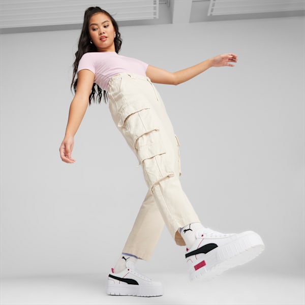Zapatillas para mujer Mayze Queen of Hearts, PUMA White-PUMA Black, large-ARG