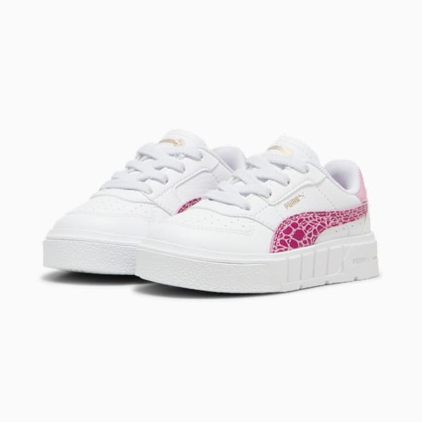 Cali Court Animal Toddler Sneakers, PUMA White-Magenta Gleam, large-MEX