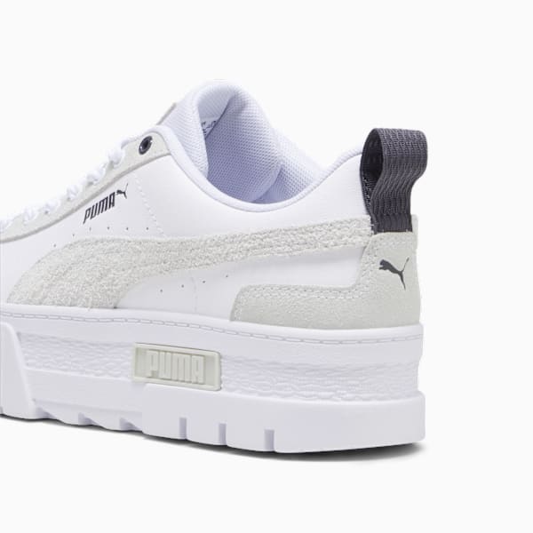 Zapatillas Mayze Mix para mujer, PUMA White-Dark Coal, large-ARG