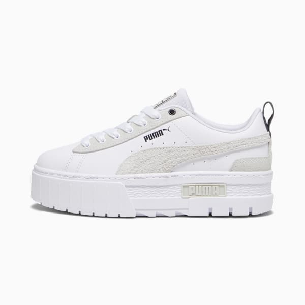 Zapatillas Mayze Mix para mujer, PUMA White-Dark Coal, large-ARG