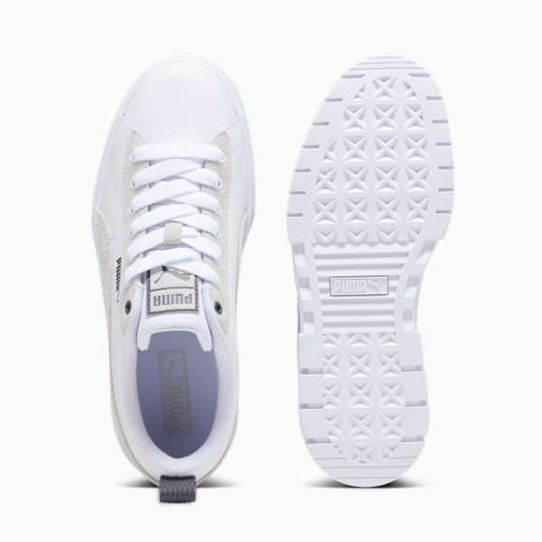 Zapatillas Mayze Mix para mujer, PUMA White-Dark Coal, large-ARG