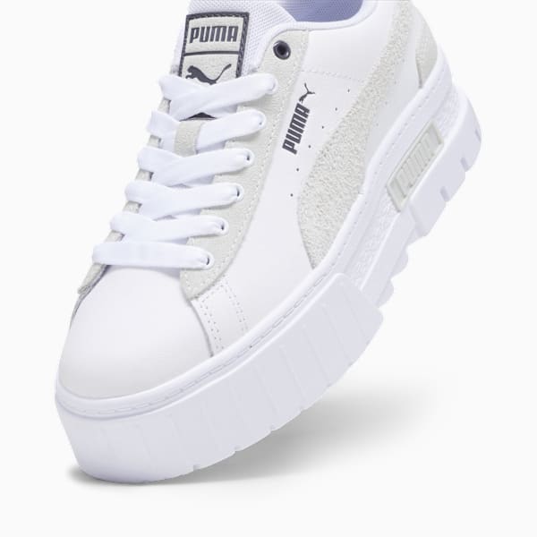 Zapatillas Mayze Mix para mujer, PUMA White-Dark Coal, large-ARG