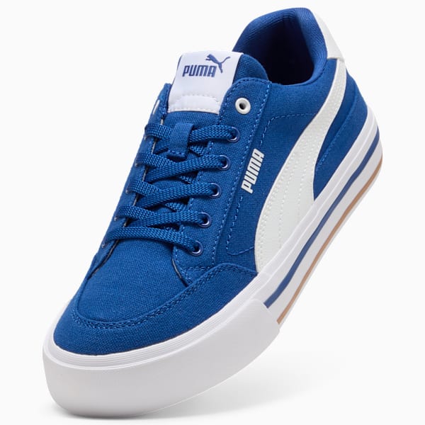 Tenis Court Classic Vulc Formstrip, Clyde Royal-PUMA White, large-MEX