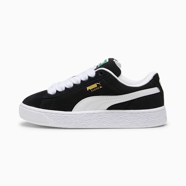 Tenis juvenil Suede XL, PUMA Black-PUMA White, large-MEX