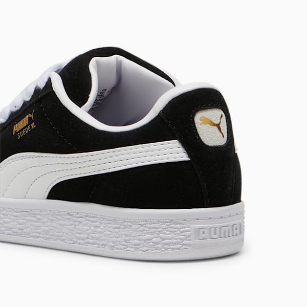 Tenis Suede XL para niños, PUMA Black-PUMA White, large-MEX