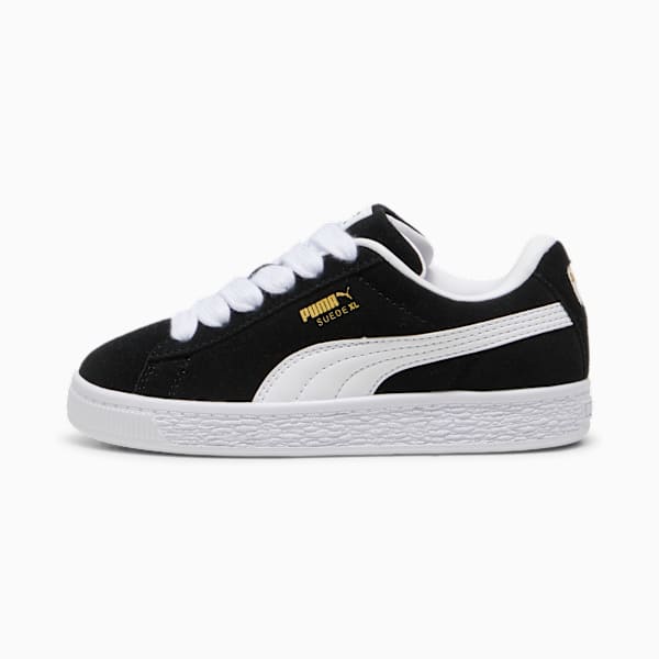 Tenis Suede XL para niños, PUMA Black-PUMA White, large-MEX
