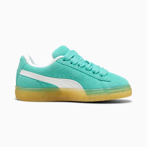 Suede XL Kids' Sneakers, Aquatic-PUMA White, large-MEX
