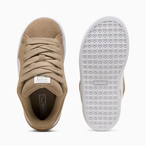 Suede XL Kids' Sneakers, Ice Coffee-PUMA White, large-ZAF